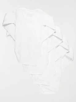 Lot de 4 bodies blancs bébé (3-24M)