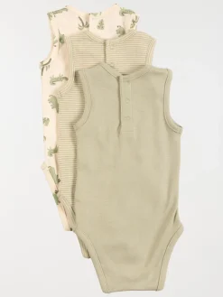Lot de 3 bodies marcels garçon (3-24M)