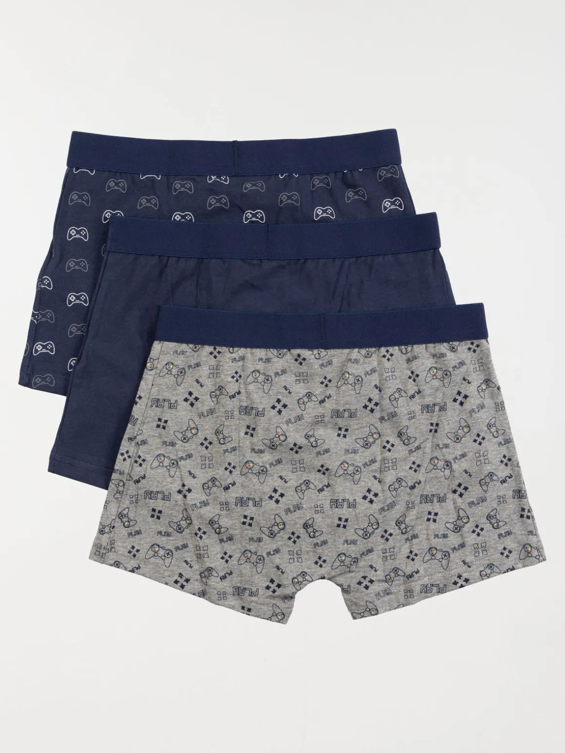 Lot de 3 boxers game over garçon