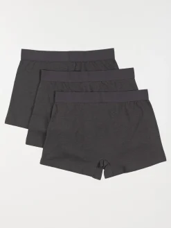 Lot de 3 boxers gris chiné homme