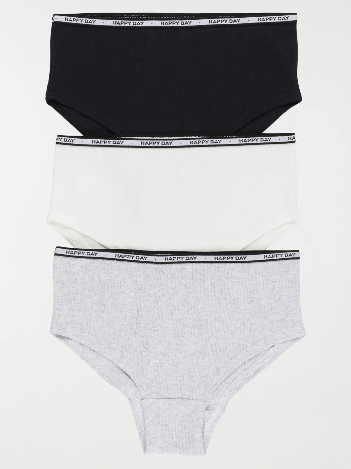 Lot de 3 boxers happy day fille