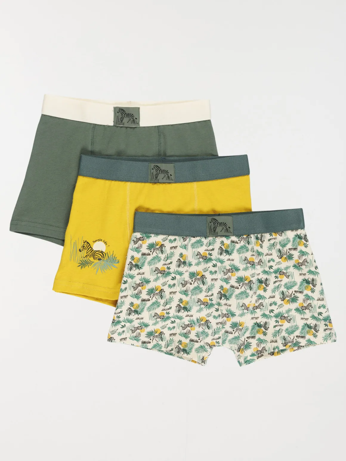 Lot de 3 boxers jungle garçon