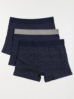 Lot de 3 boxers marine homme