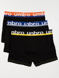 Lot de 3 boxers noir Umbro garçon
