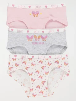 Lot de 3 boxers papillon fille