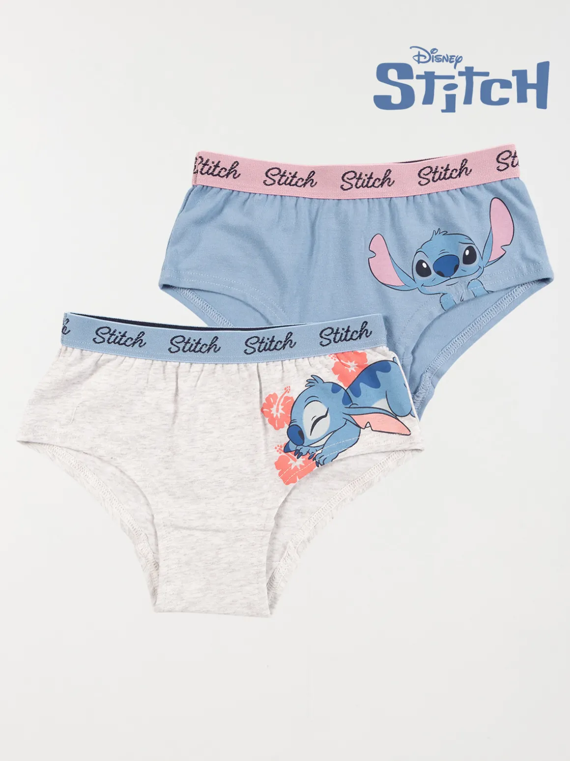 Lot de 2 boxers Stitch fille