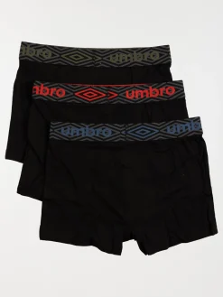 Lot de 3 boxers Umbro noir garçon