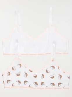 Lot de 2 brassières réglables fille