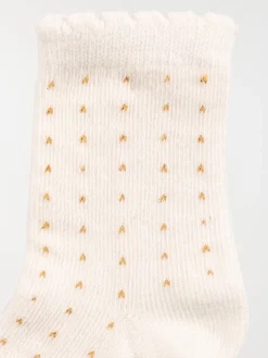 Lot de 3 chaussettes bébé fille écru