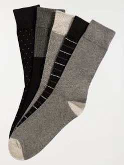 Lot de 5 chaussettes fantaisies homme