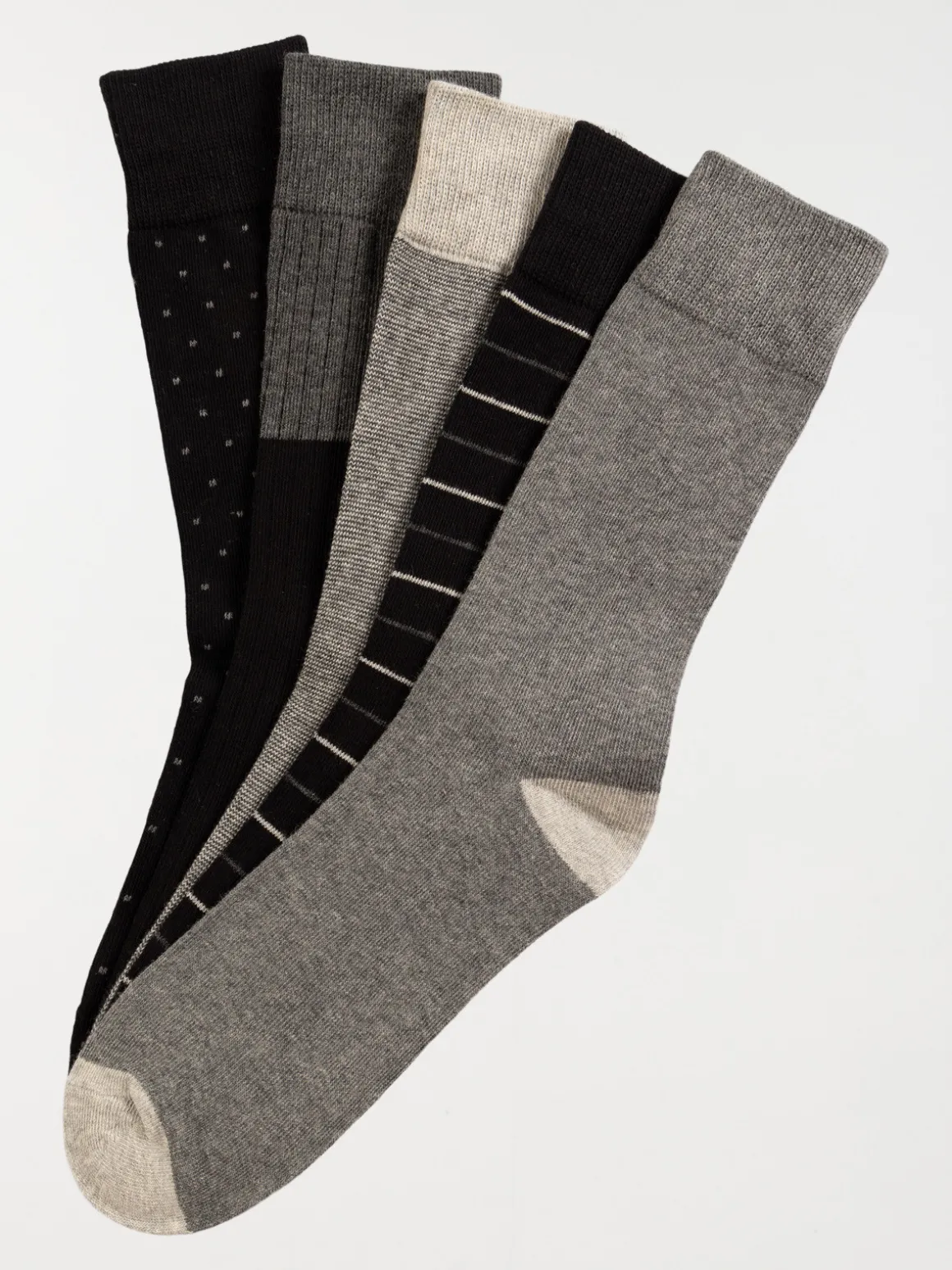Lot de 5 chaussettes fantaisies homme