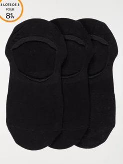 Lot de 3 chaussettes invisibles femme