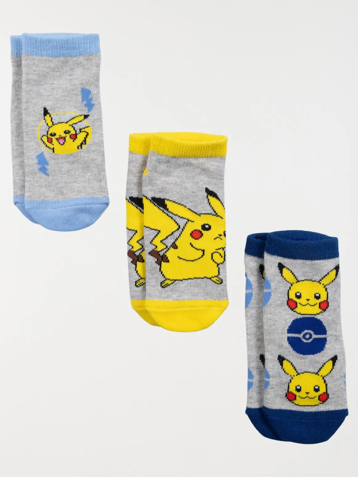 Lot de 3 chaussettes Pokémon garçon