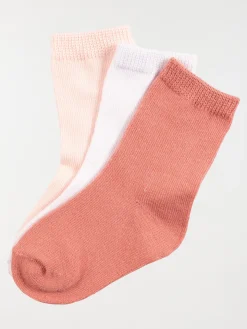 Lot de 3 chaussettes unies fille