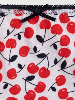 Lot de 5 culottes cerises fille