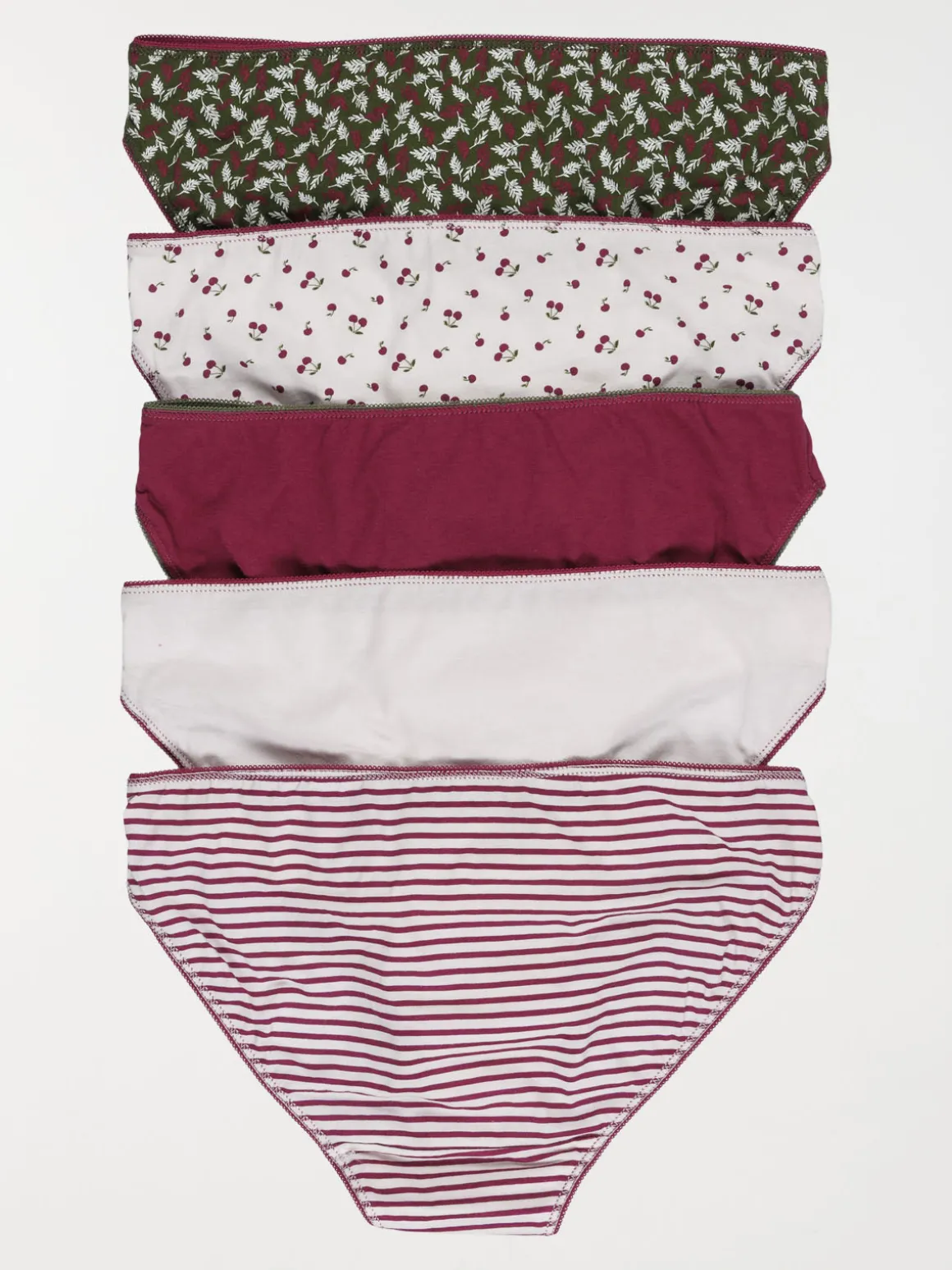 Lot de 5 culottes imprimés femme