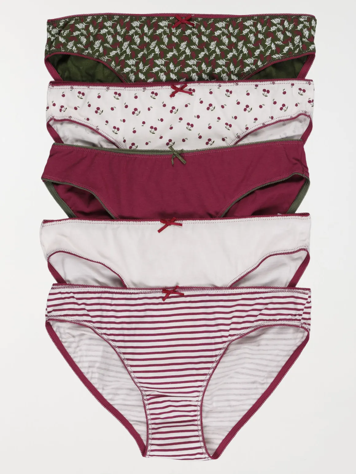 Lot de 5 culottes imprimés femme