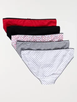 Lot de 5 culottes motifs femme (S-XL)