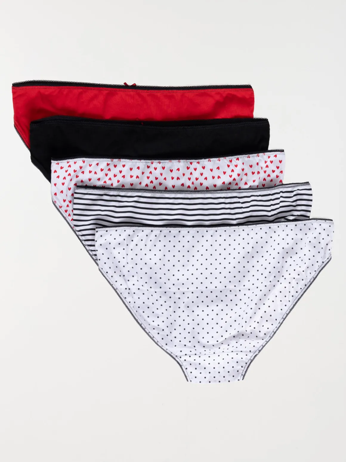 Lot de 5 culottes motifs femme (S-XL)