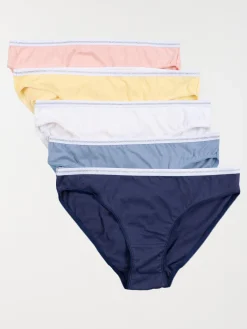 Lot de 5 culottes unies femme