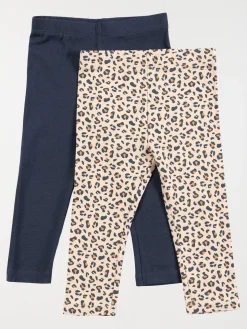 Lot de 2 leggings léopard fille (3-36M)