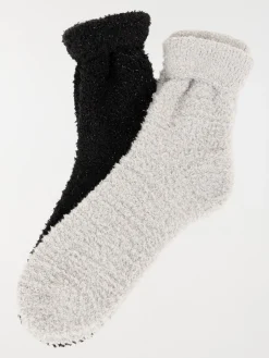 Lot de 2 paires chaussettes douces femme