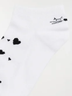 Lot de 3 paires chaussettes chat femme