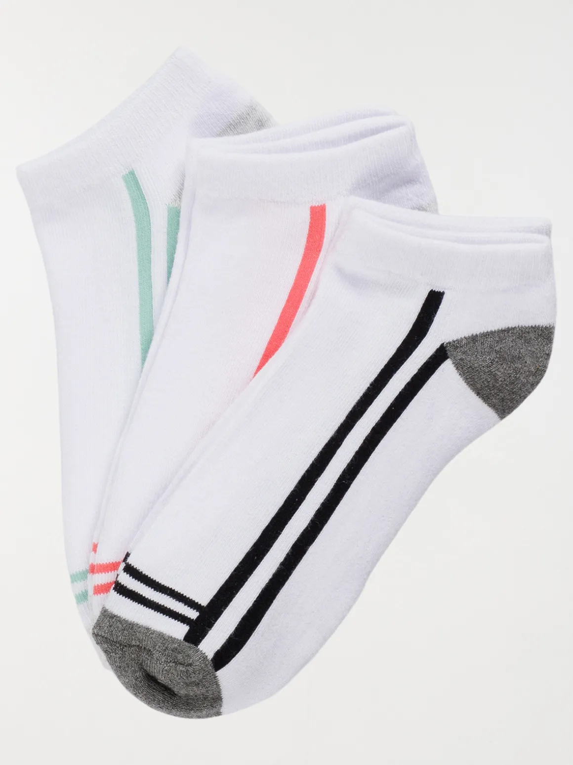 Lot de 3 paires chaussettes sport femme