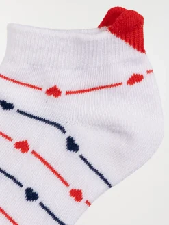 Lot de 3 paires chaussettes coeur femme