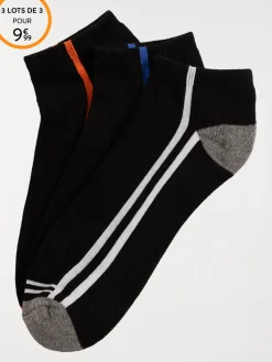 Lot de 3 paires chaussettes basses homme