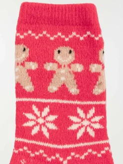 Lot de 2 paires chaussettes noël femme