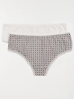 Lot de 2 shorties imprimé femme (44-54)