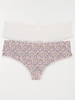 Lot de 2 shorties imprimé femme