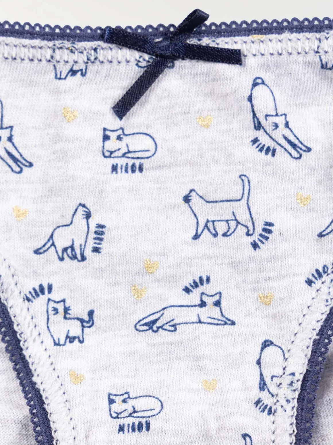 Lot de 5 slips chat fille