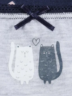 Lot de 5 slips chats fille