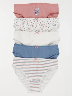 Lot de 5 slips imprimés fille