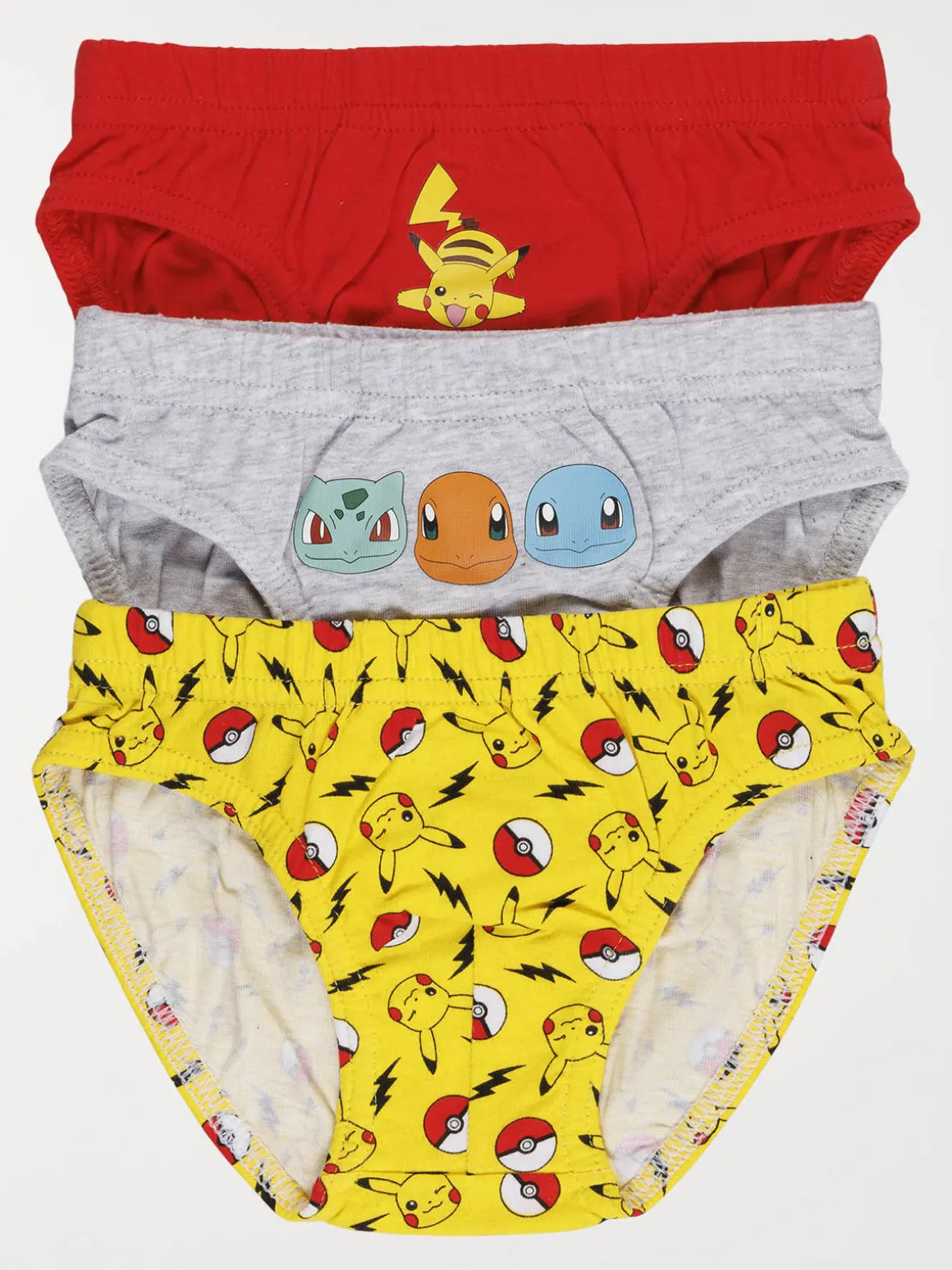 Lot de 3 slips Pokémon garçon