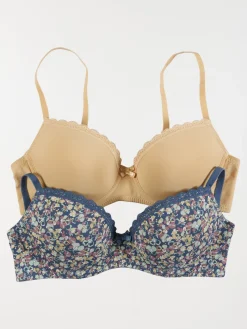 Lot de 2 soutiens-gorge femme (85B-95E)