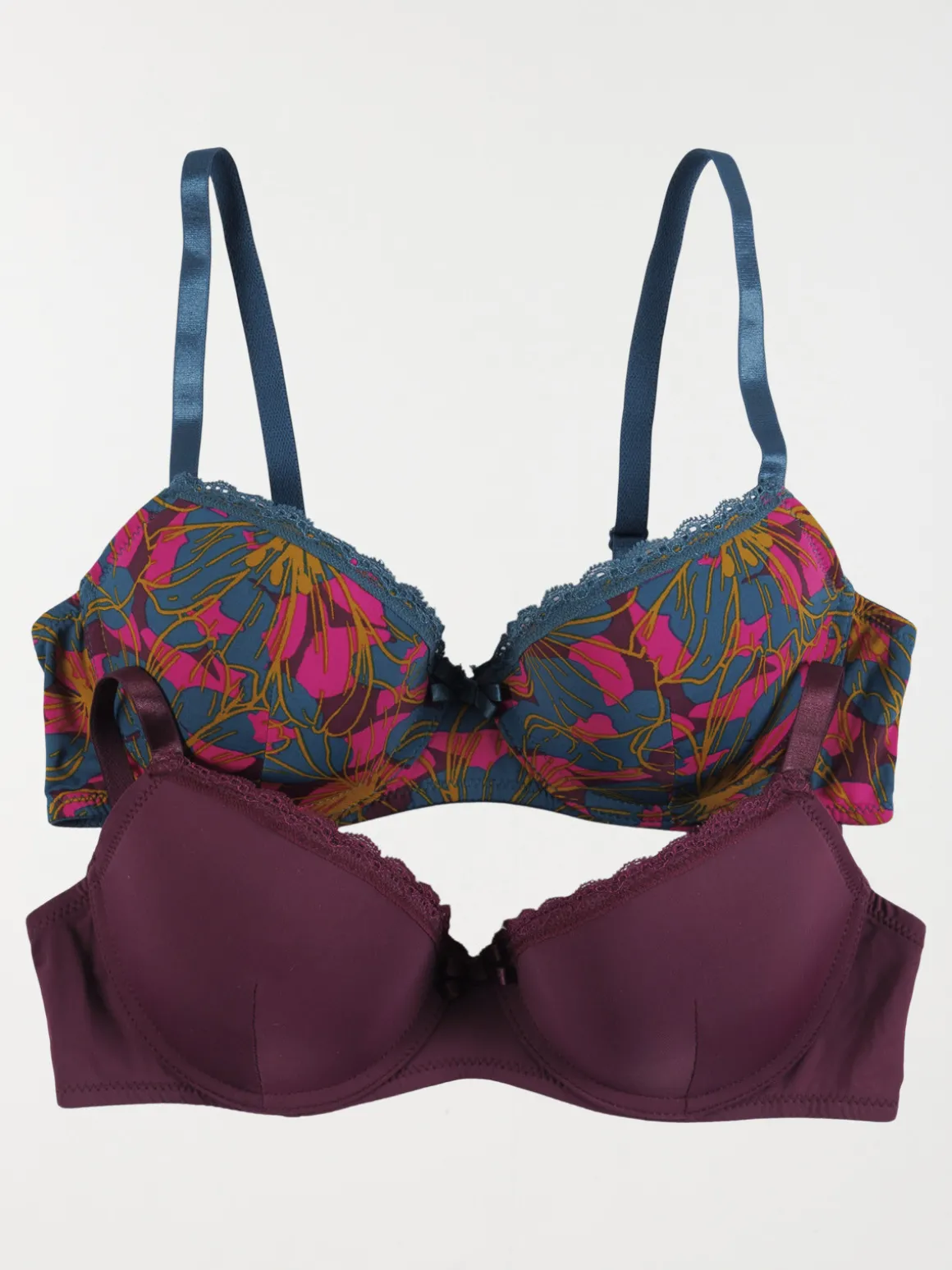 Lot de 2 soutiens-gorge femme (85B-95E)