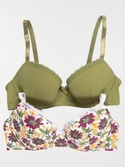Lot de 2 soutiens-gorge femme (85B-95E)