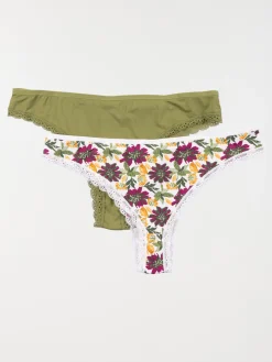 Lot de 2 tangas femme (S-L)
