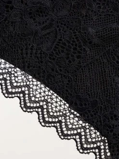 Lot de 2 tangas noir blanc femme (S-XL)