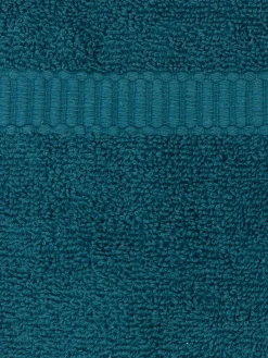 Lot gants de toilette émeraude 15x21 cm