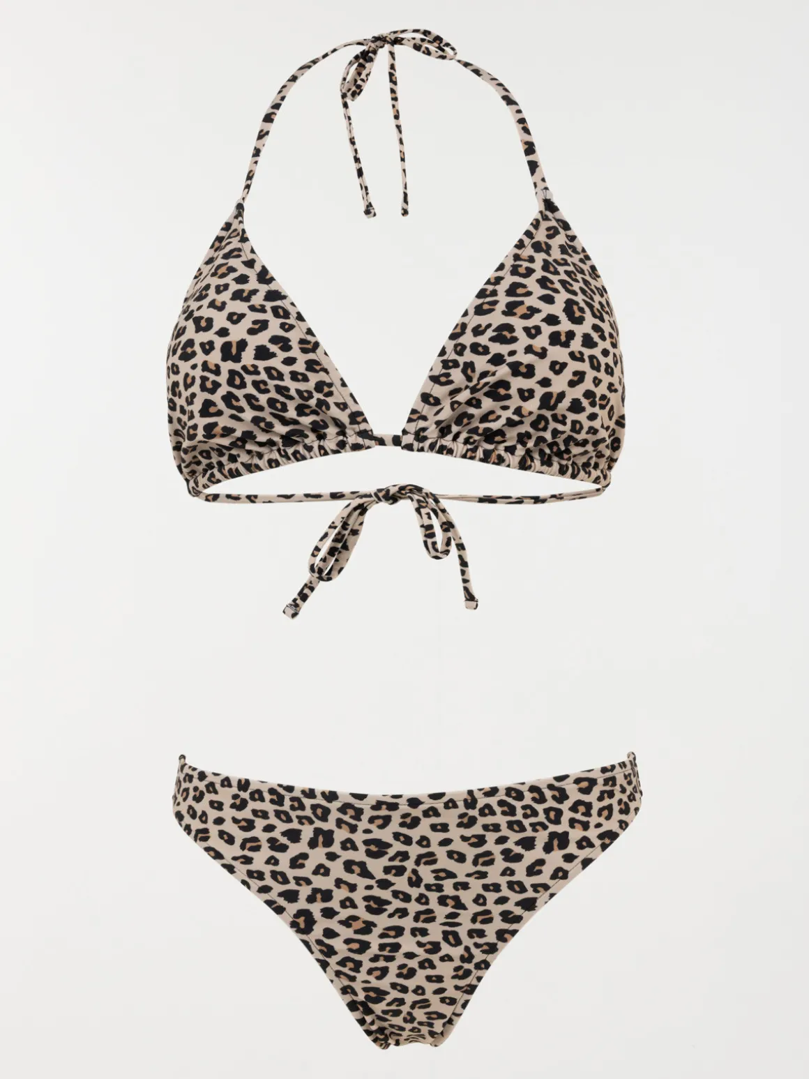Maillot de bain 2 pièces léopard femme