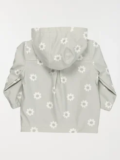 Manteau ciré à capuche fille (6-36M)