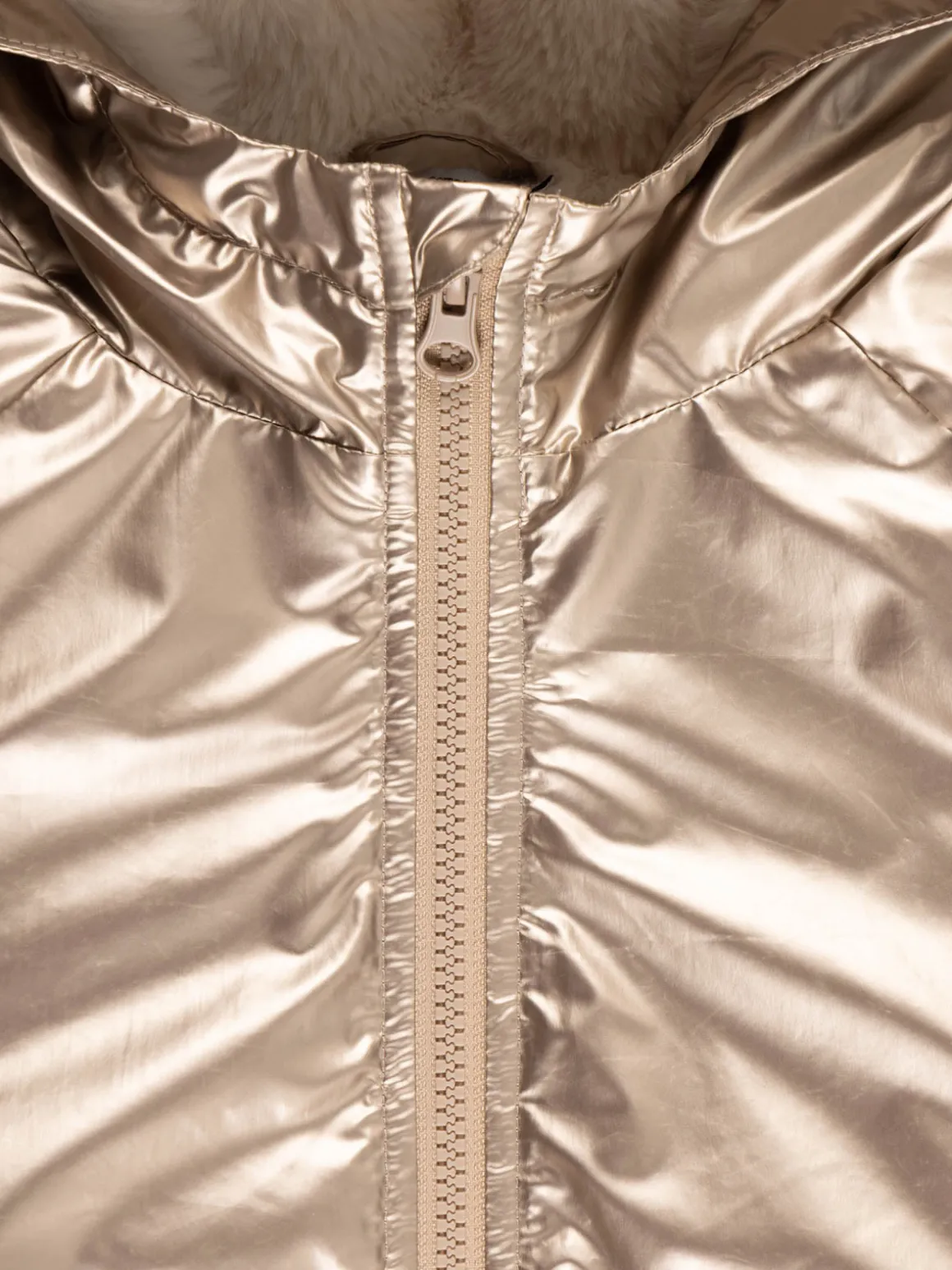Manteau coloris bronze fille (3-12A)