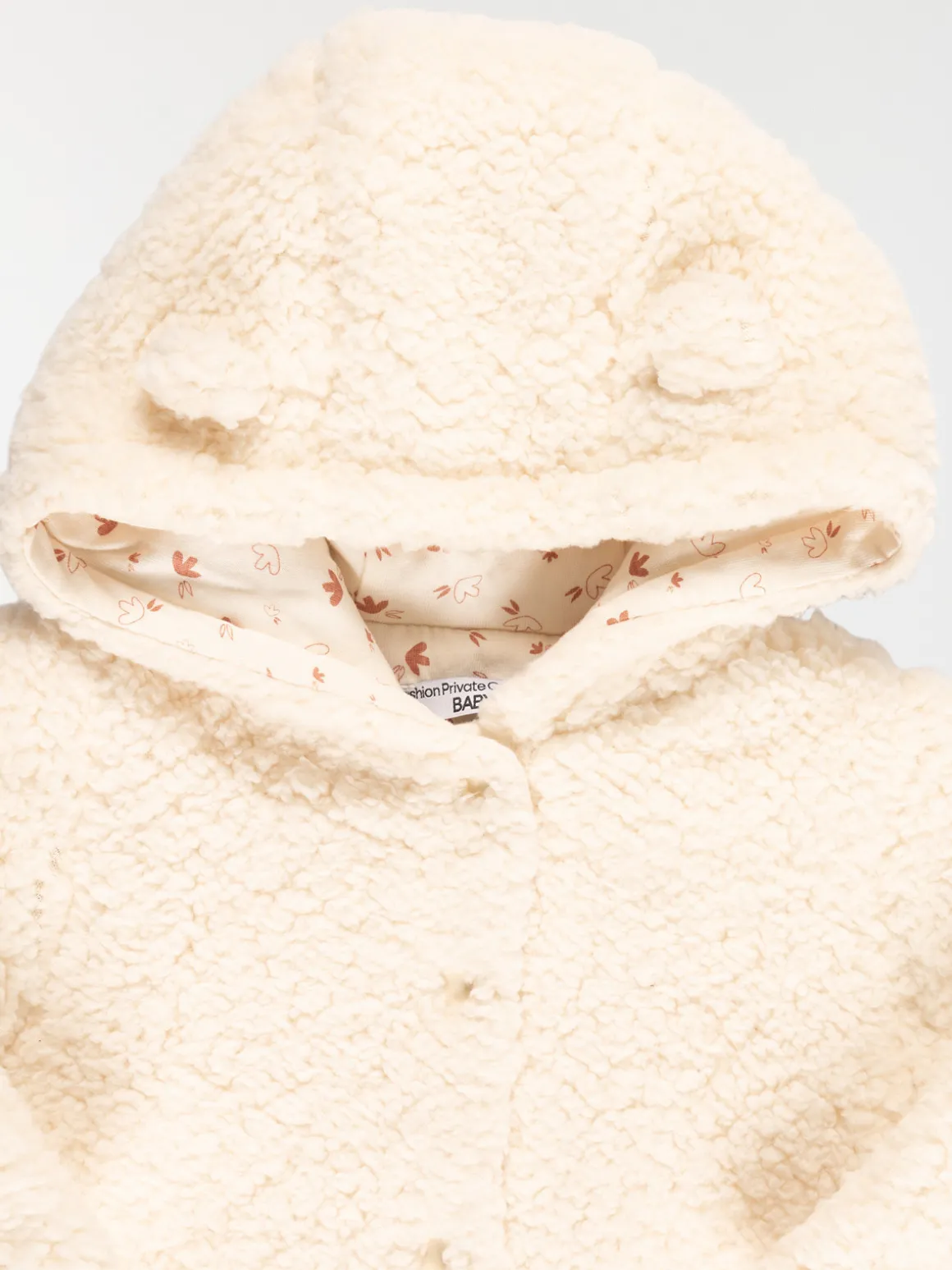 Manteau doux à capuche fille (3-36M)