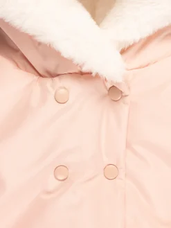 Manteau rose smoke fille (6-36M)