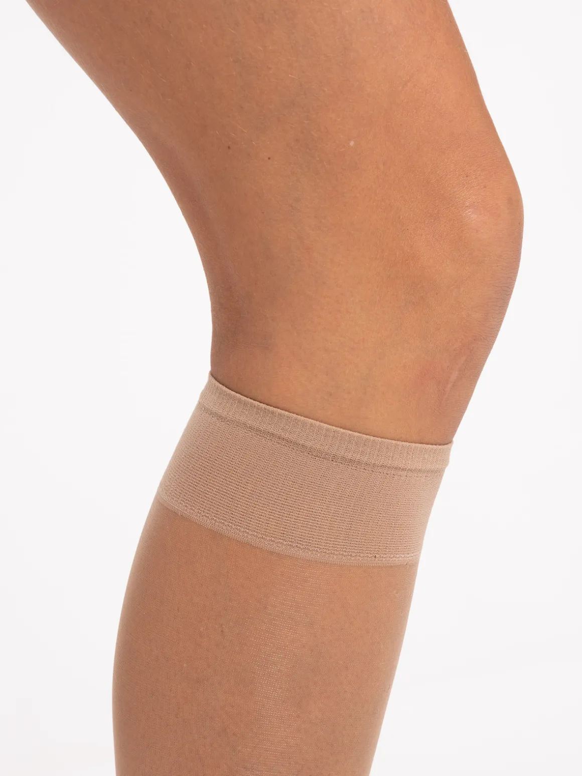 Mi-bas voile lot de 2 beige femme