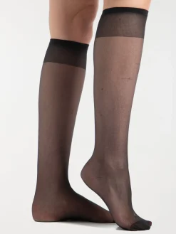 Mis-bas mousse lot de 4 noir femme